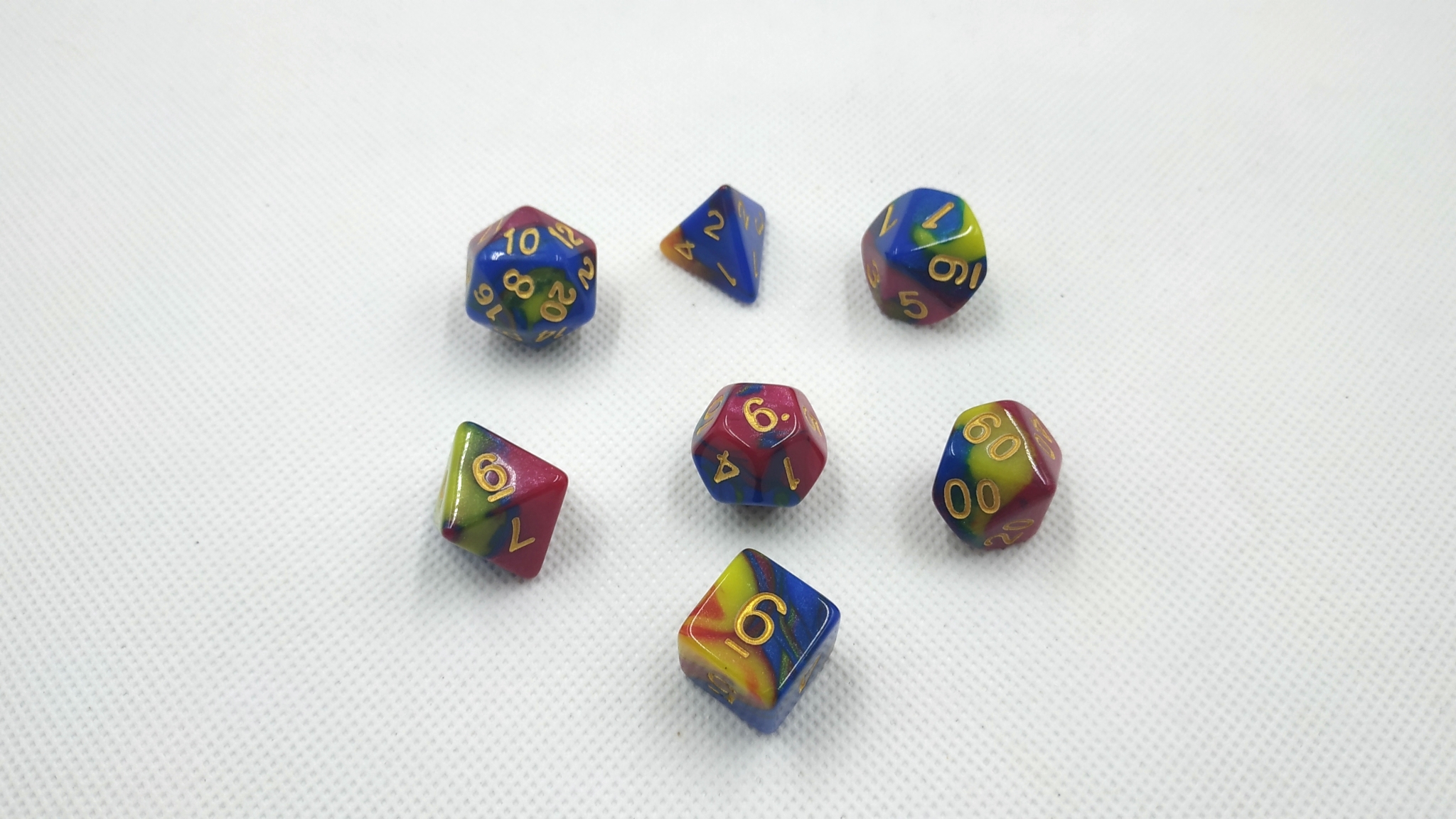 Red green blue dice